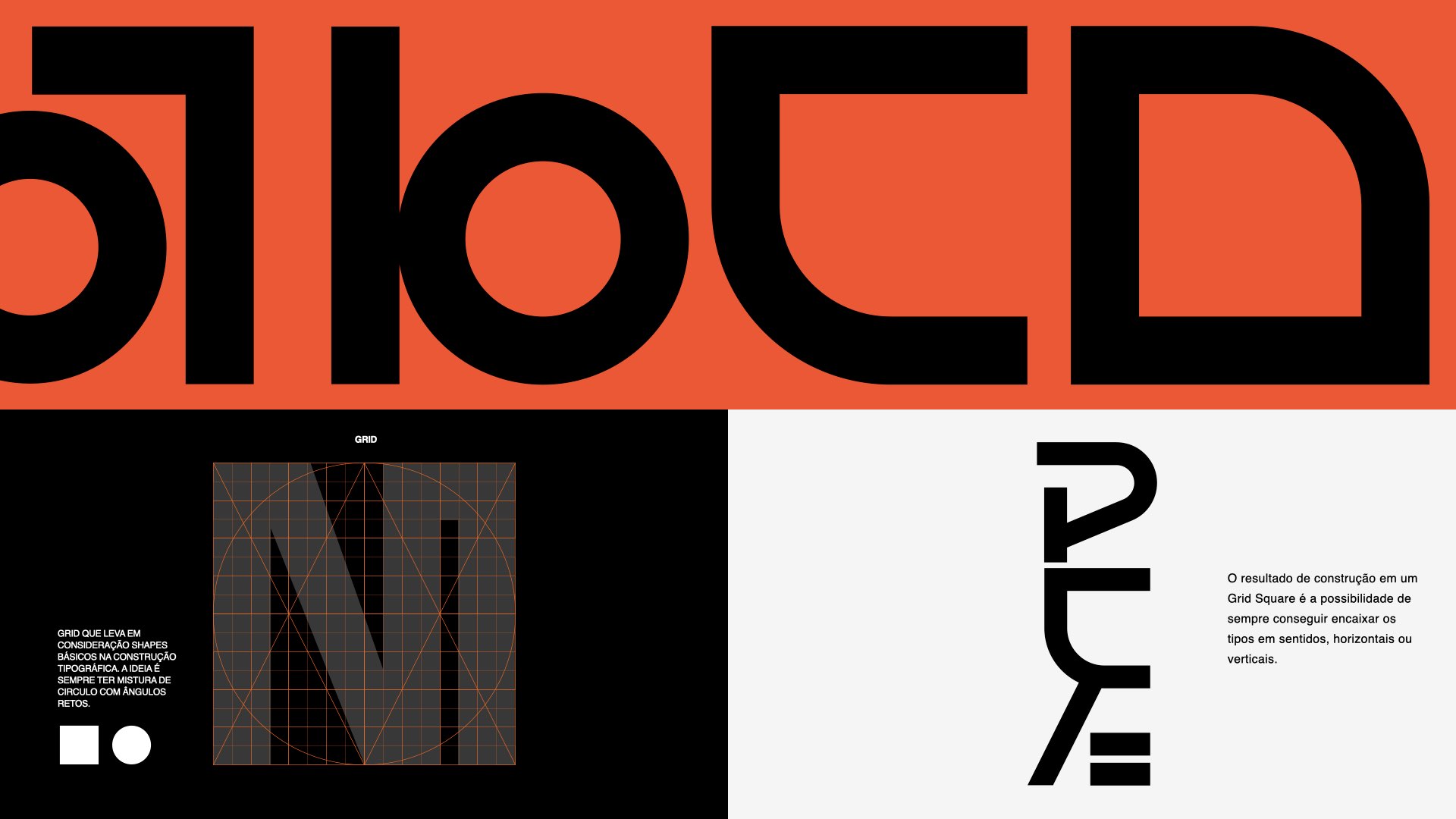 Grid — basic shapes as the foundation of every glyph.