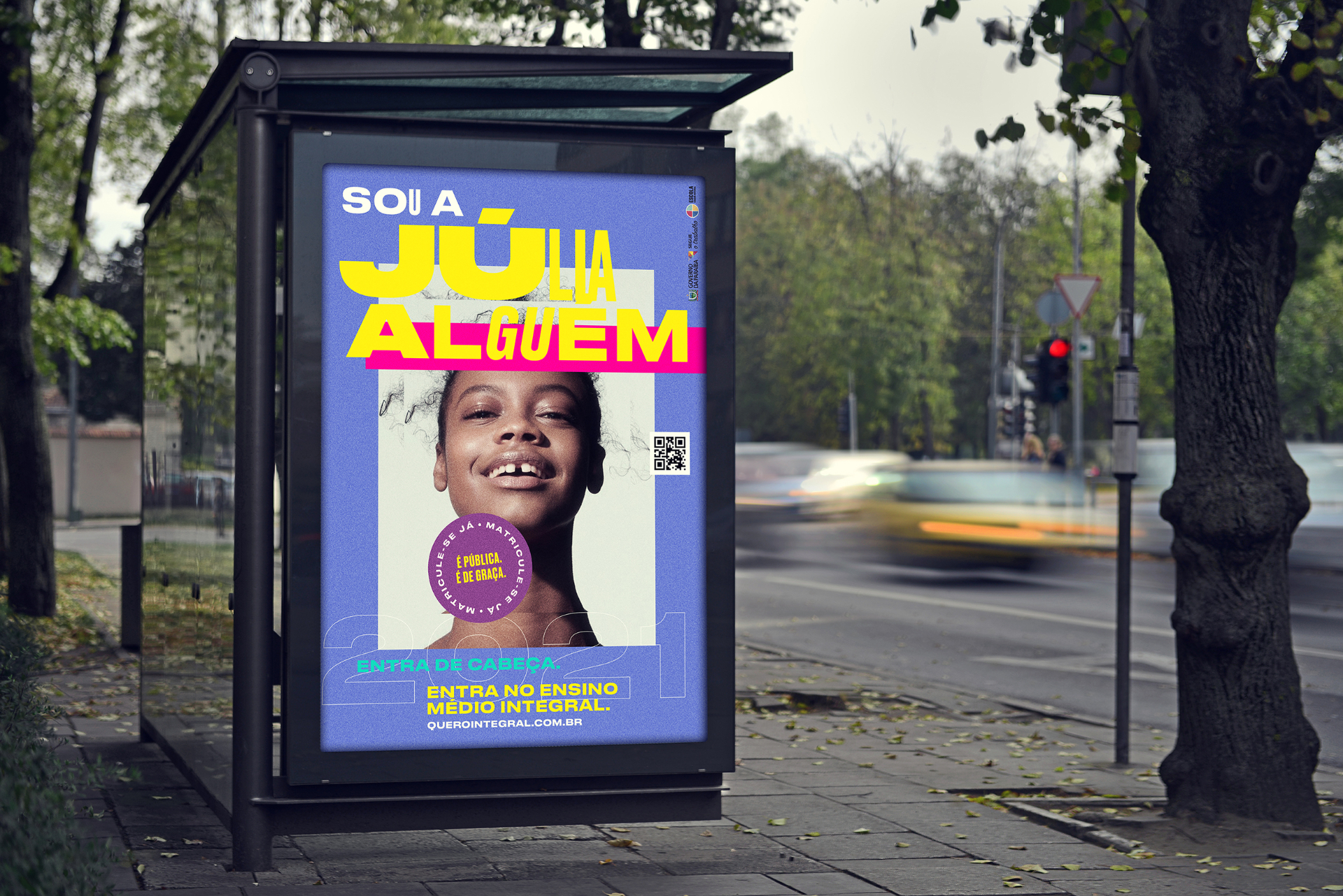 Bus shelter mockup