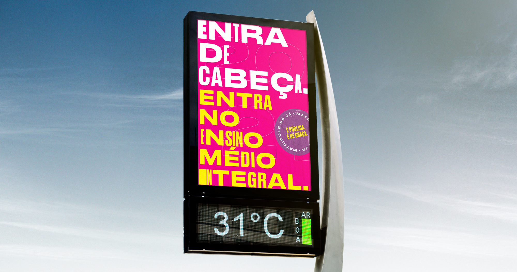 Street clock mockup